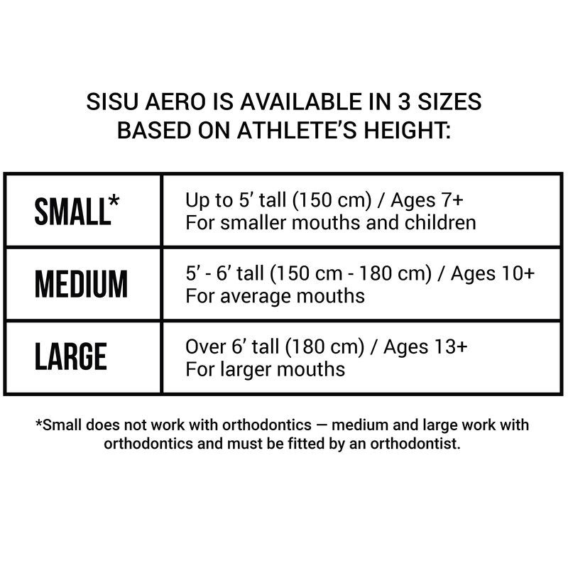 SISU Mouth Guards Aero 1.6mm Custom Fit Sports Mouthguard for Youth/Adults, Sunny Yellow, Medium