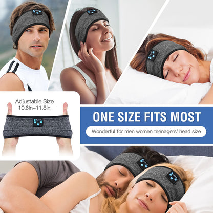 Fulext Sleep Headphones Bluetooth Headband,Sleeping Headphones Sports Headband, Long Time Play Sleeping Headsets with Built in Speakers Perfect for Workout,Running,Yoga