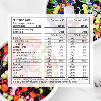 Edible Halloween Sprinkles, Tombstone Cupcake Toppers, Halloween Cake Decorations, Bloody Candy Bones, Pumpkin Cupcake Toppers, Ice Cream, Cookies, Macaron, Chocolate, Cakecicles(120g/4.2oz)