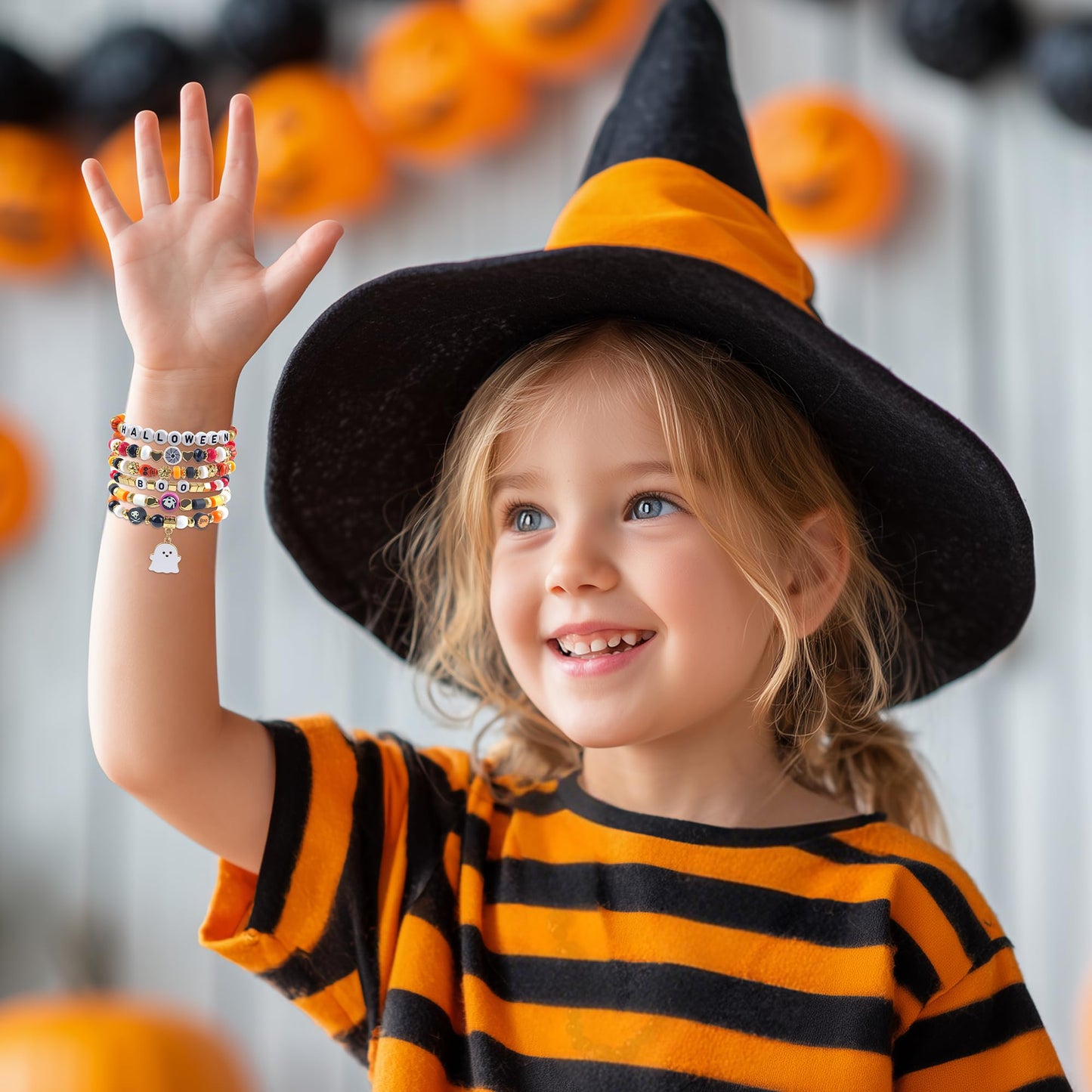 OHOME Halloween Party Favors - 6 Pack HALLOWEEN Bracelets | Halloween Costumes Shirts Pajamas Sweatshirts for Women 2025 - HALLOWEEN Decorations Accessories Gifts Makeup Dress for Adults Girls