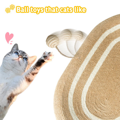 Fengsaobao Cat Scratcher Bed 3 in 1 Sisal Cat Scratching Pads Beds Cat Scratchers for Indoor Cats with Anti-Slip(24x15x3.5 in)