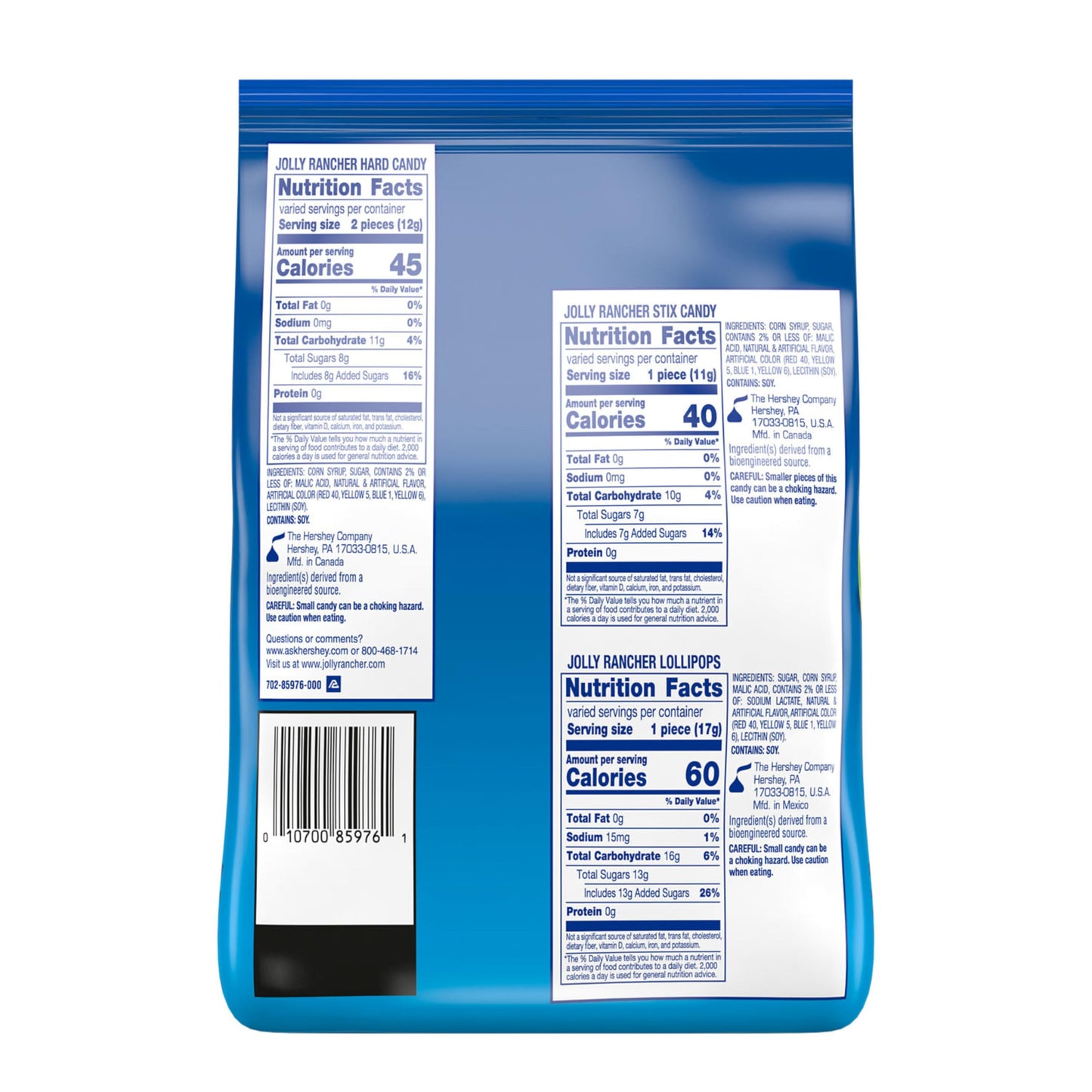 JOLLY RANCHER Assorted Fruit Flavored Candy Bulk Bag, 42.01 oz