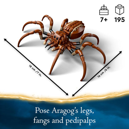 LEGO Harry Potter Aragog in the Forbidden Forest Set, Building Toy for Kids, with Spider Figure & Ron Weasley Character Minifigure, Wizarding World Gift for 7 Plus Year Old Boys, Girls and Fans 76434