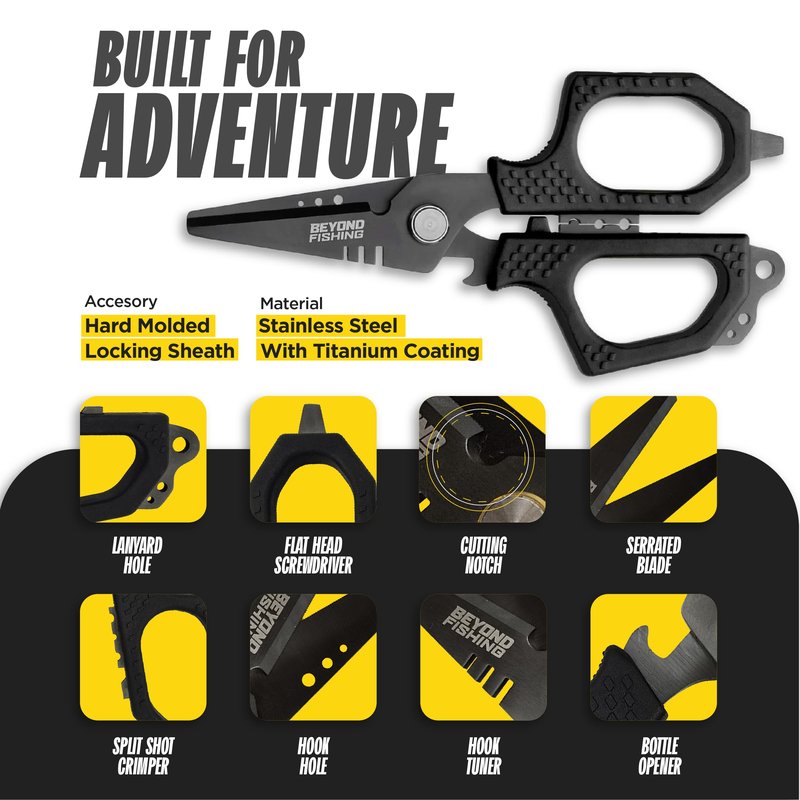 Beyond Fishing 6.5" Pro Shears (Black)
