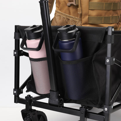 Folding Wagon Cart,Portable Heavy Duty Utility Foldable Garden Wagon Cart for Sports, Shopping, Camping and Outdoor Sport