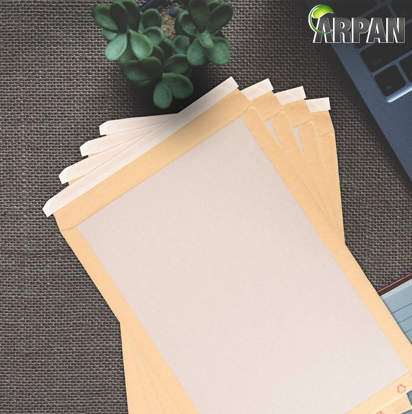 Arpan 457mm x 324mm A3 C3 Manilla Hard Board Backed Envelopes Do Not Bend (Pack of 50)