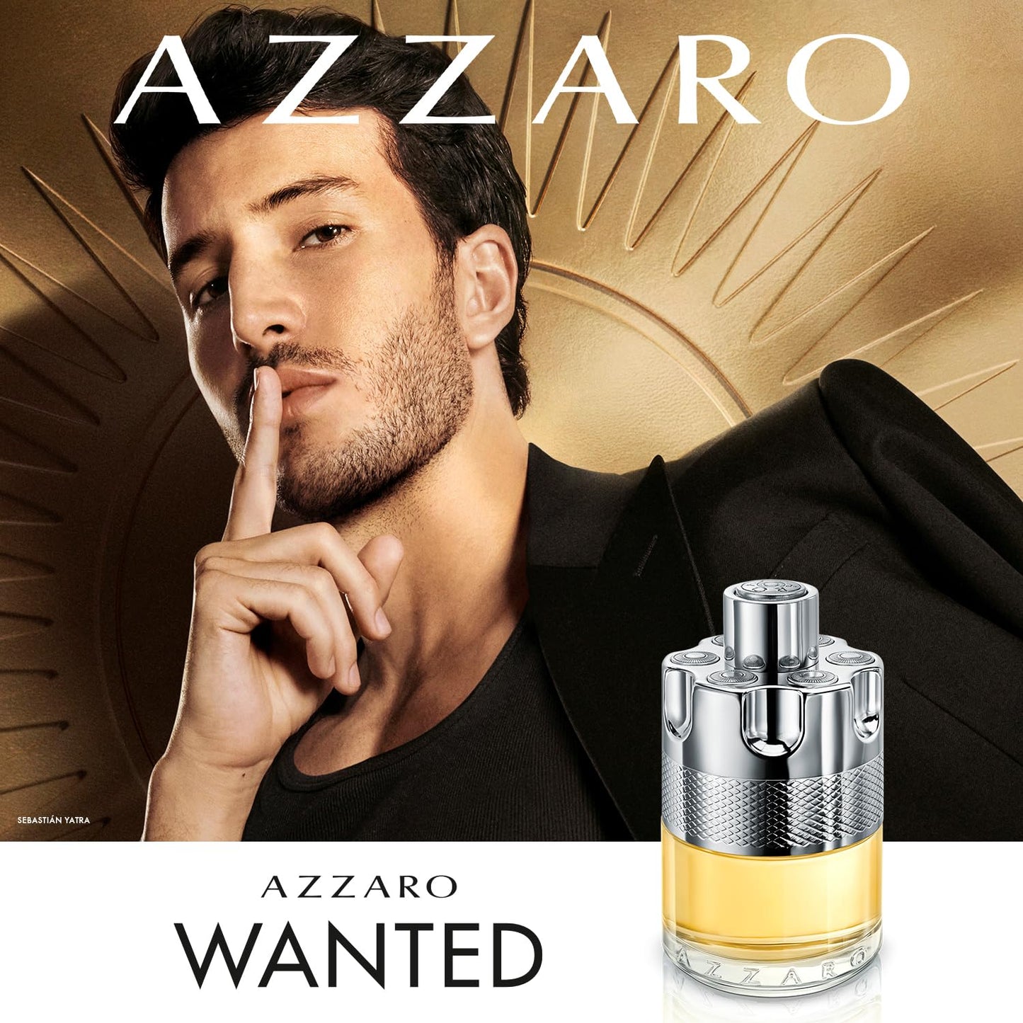 Azzaro Wanted Eau de Toilette - Vibrant & Irresistible Mens Cologne - Woody, Citrus & Spicy Fragrance - Cardamom, Lemon, Vetiver - Everyday Wear - Luxury Perfumes for Men - Full Size, 3.3 Fl. Oz