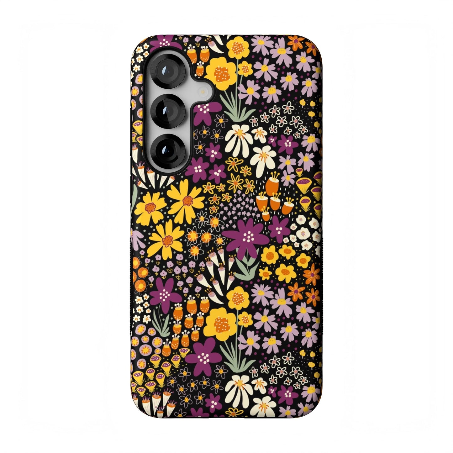 Casely Galaxy S25 Plus Case | Ink & Iris | Vintage Floral | Compatible with MagSafe | Bold Protective Design