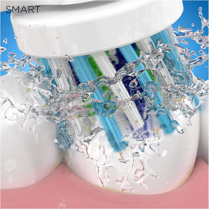Oral-B Smart 4 2x Electric Toothbrushes For Adults, Mothers Day Gifts For Her / Him, App Connected Handles & 2 Toothbrush Heads, 3 Modes with Teeth Whitening, 2 Pin UK Plug, 4900, Pink/Black