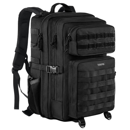 YOREPEK Military Tactical Travel Backpack, 45L Army Rucksack with Molle Large Capacity Survival Back pack Assault Pack 3 Day Bug Out Bag for Outdoor Sports Hiking Camping Mountaineering Trekking