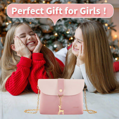 AISPARKY Small Cross Body Bag for Girls PU Leather Shoulder Handbag Cross Body Purse Gifts for Teens Girls
