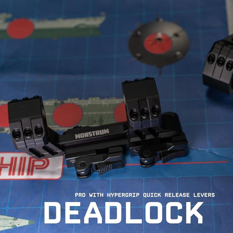 Monstrum Deadlock Pro Scope Mount - Hypergrip Quick Detach | Durable, Lightweight Design