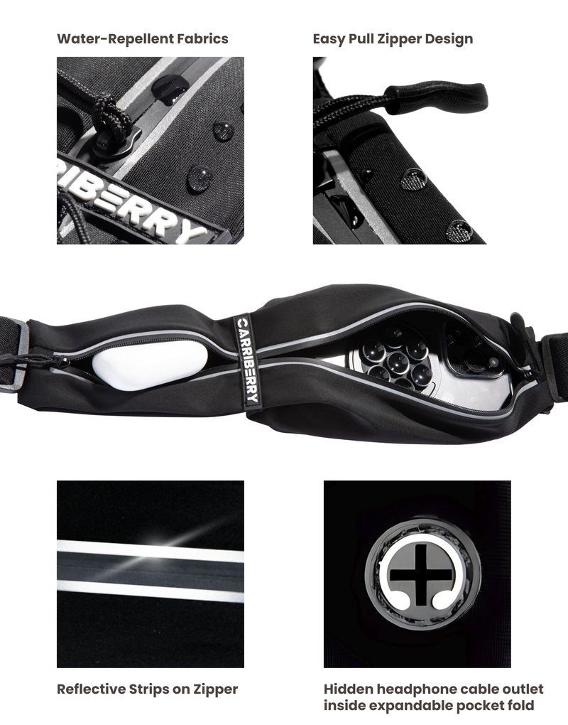 Carriberry Running Belt - Dual Pocket