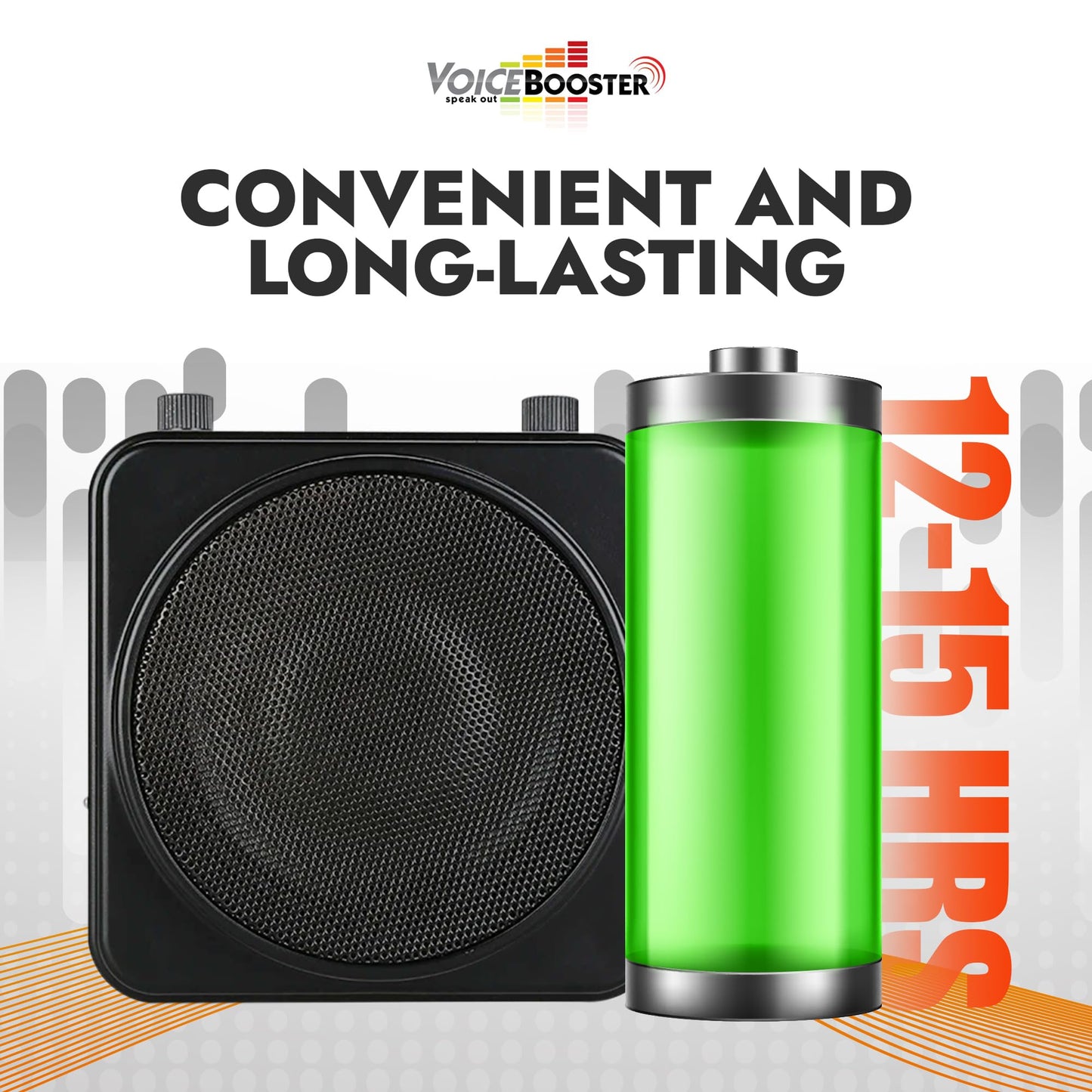 Voicebooster Speak Out Personal Voice Amplifier – Rechargeable Portable Megaphone Speaker with Wireless or Wired Microphone Headset for Classroom Teachers, Tour Guide, Public Speaking – 22watt TK9400