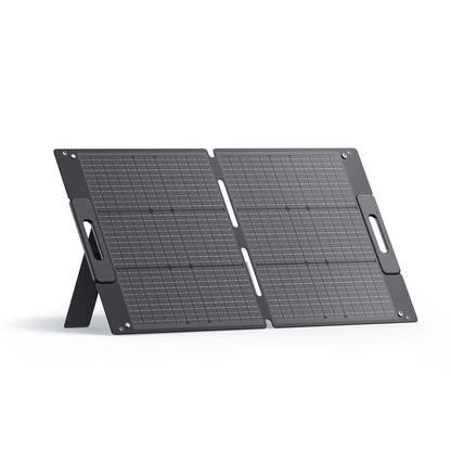 BLUETTI 100W Solar Panel (2025 New) for Solar Generator EB3A AC2A AC50B AC70 AC180 AC200L Elite 200 V2 AC300 B300K Handsfree 1 & 2, Foldable Solar Charger with Adjustable Kickstands for RV, Camping