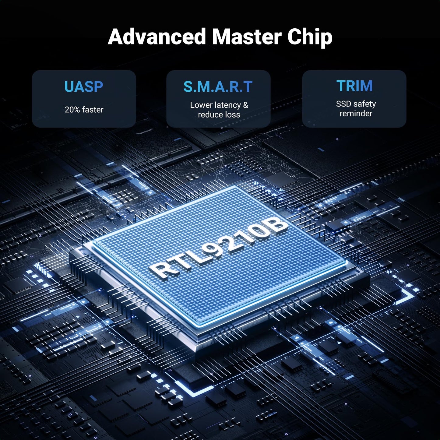 UGREEN M.2 NVMe & SATA Enclosure, USB 3.2 Gen 2 SSD Enclosure, 10Gbps NVMe External Caddy, Aluminum PCIe Adapter for M and M&B Key in 2230/2242/2260/2280 SSDs
