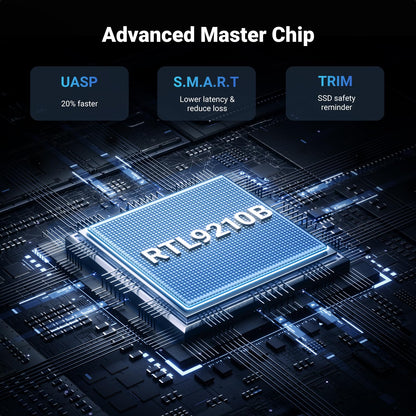 UGREEN M.2 NVMe & SATA Enclosure, USB 3.2 Gen 2 SSD Enclosure, 10Gbps NVMe External Caddy, Aluminum PCIe Adapter for M and M&B Key in 2230/2242/2260/2280 SSDs