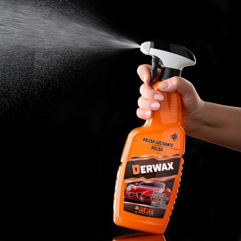Spray Wax for Cars – Instant Mirror Shine & Streak-Free Finish – Premium Italian Formula, Easy Wipe-On Car Wax Spray for Deep Gloss, Slick Surface & Protection on Paint, Plastic & Trim – 25 Oz