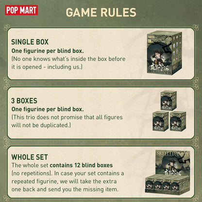 POP MART SKULLPANDA The Ink Plum Blossom Series Figures, SKULLPANDA Blind Box Figures, Random Design Action Figures Collectible Toys Home Decorations, Holiday Birthday Gifts, Single Box