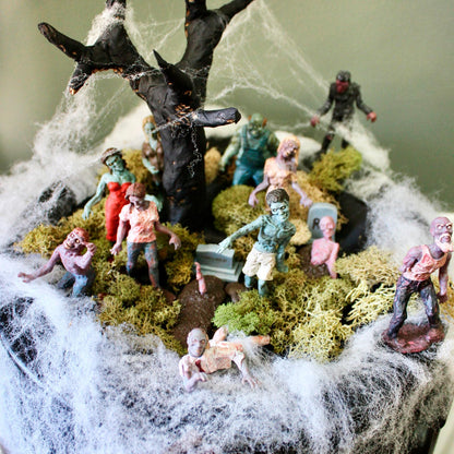 Safari Ltd. Zombies Super Toob - Miniature Zombie Figures for Halloween Display and Imaginative Play - Toy Figures for Boys, Girls & Kids Ages 3+