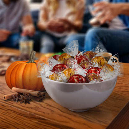Lindt LINDOR Harvest Milk Assorted Chocolate Candy Truffles, Chocolates with Smooth, Melting Truffle Center, 15.2 oz. Bag