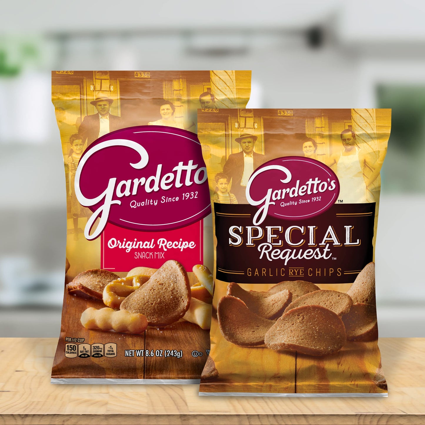 Gardetto's Special Request Garlic Rye Chips, Snack Bag, 14 oz