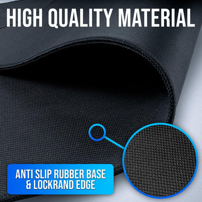 KLIM Mousepad XXL - Extended Surface - Extra Large Gaming Mousepad Mat - Non-Slip Rubber Base - High Precision Textured Surface - 900 x 400 x 4 mm - Black