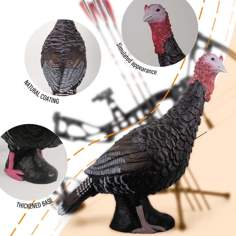 Archery Targets Turkey 3D Shooter for Outdoor Indoor Targeting Practice