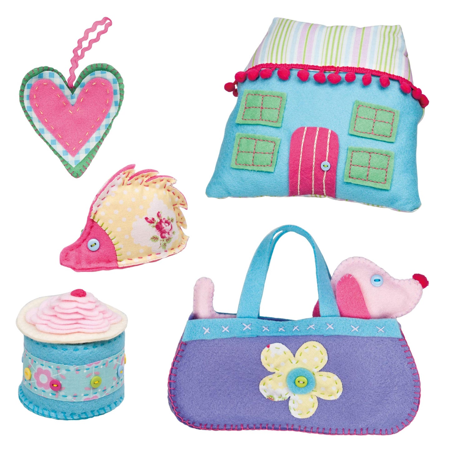 Galt Sewing Case - Creative Cases Childrens Sewing Set - Introduction to Sewing Kit -Learn to Sew Arts and Crafts Kit for Kids - 6 Colourful and Fun Sewing Projects, Carry Case and Guide - Ages 7 Plus