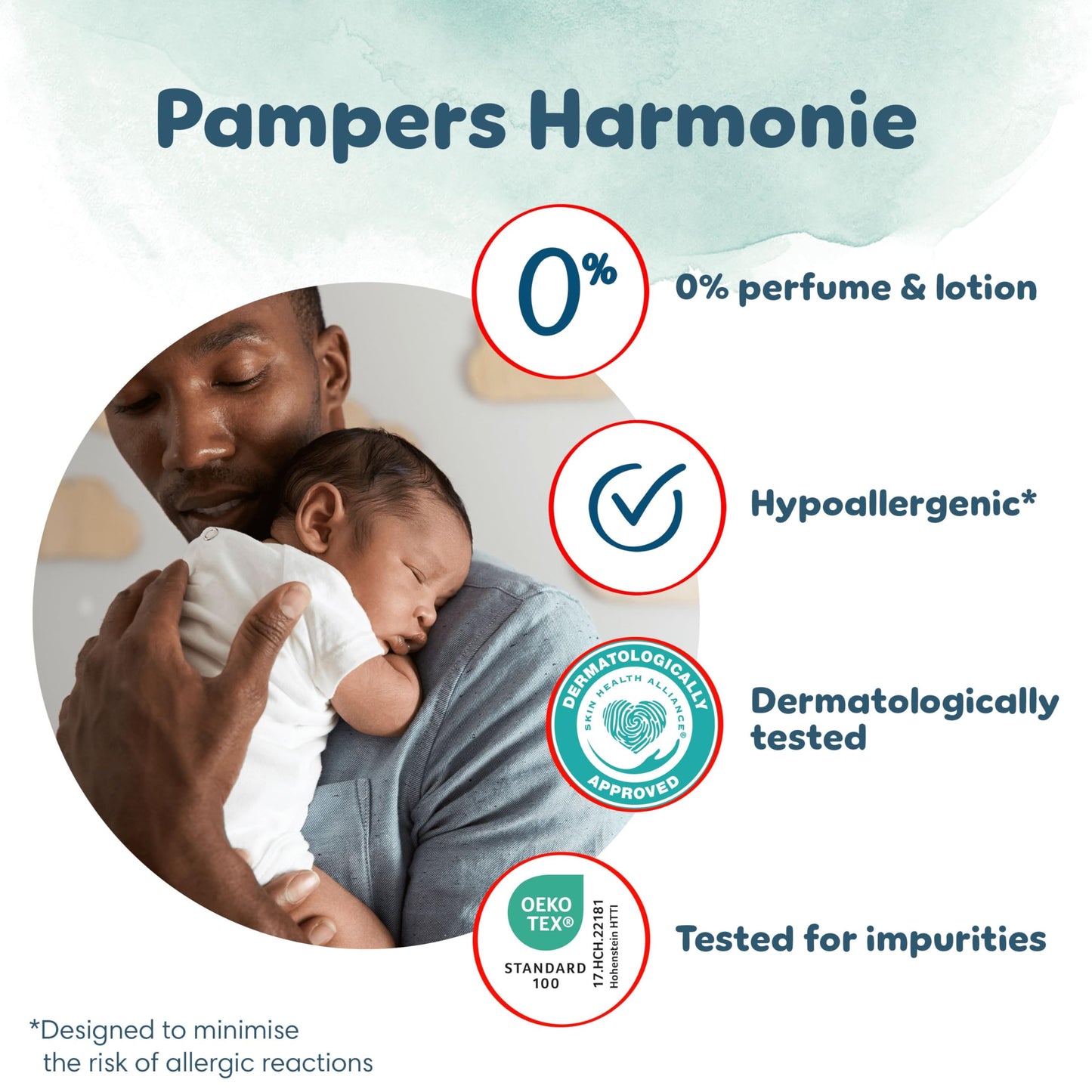 Pampers Harmonie Nappy Pants Size 5, 144 Nappies, 12kg-17kg, Monthly Pack, Gentle Skin Protection and 360° Comfort Fit
