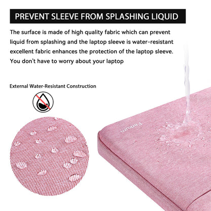 Ferkurn Laptop Case Sleeve 14 Inch Compatible with 14" MacBook Pro M4/M3/M2/M1, HP Pavilion Chromebook 14A EliteBook X360 Probook, ASUS Vivobook,Lenovo Ideapad,Acer, Slim Carrying Computer Bag, Pink
