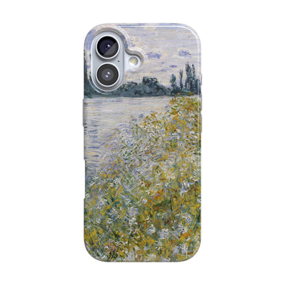 Casely iPhone 17 Case | Blue Stripes | Sunday Best | Compatible with MagSafe | Classic Ultra Slim Design
