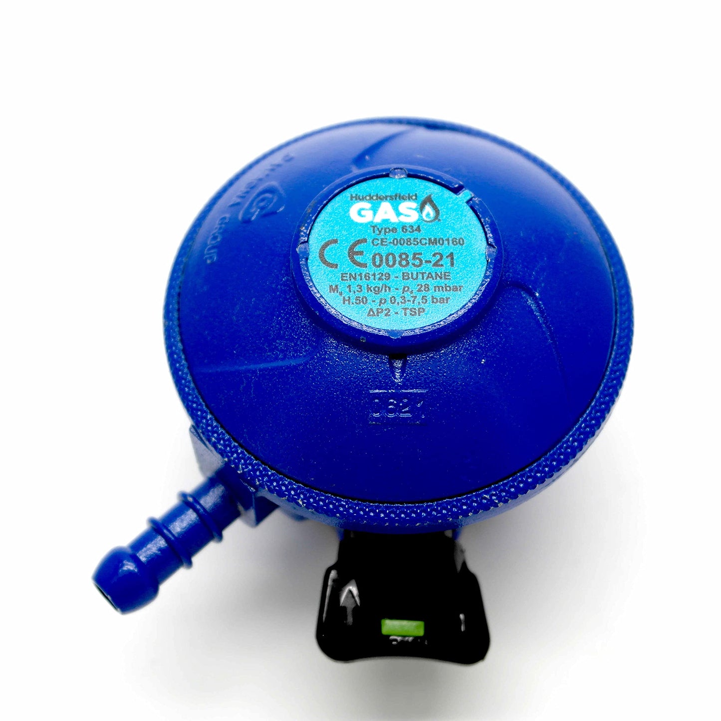 Greenhouse Warehouse continental products Butane Gas Regulator With 2M Hose & 2 Clips Fits Calor Gas/Flogas 21Mm Cylinder