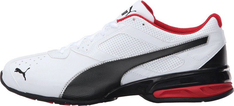 PUMA Men's Tazon 6 FM Cross Training Shoes, White-Black-Silver, 10.5