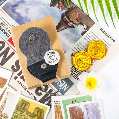 Sureio Pocket Hug Token Gift Long Distance Relationship Keepsake Inspirational Gift Keychain Valentine's Day Gifts (I'm Always with You)