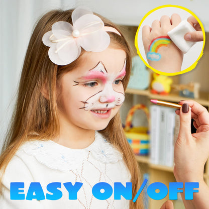 42PCS Face and Body Paint Crayons, XL Face Painting Kit Safe and Non-Toxic Ultimate Party Pack Including 14 Metallic Colors for Birthday Makeup Party Supplies, Festivals, Gifts for Kids Girls Boys