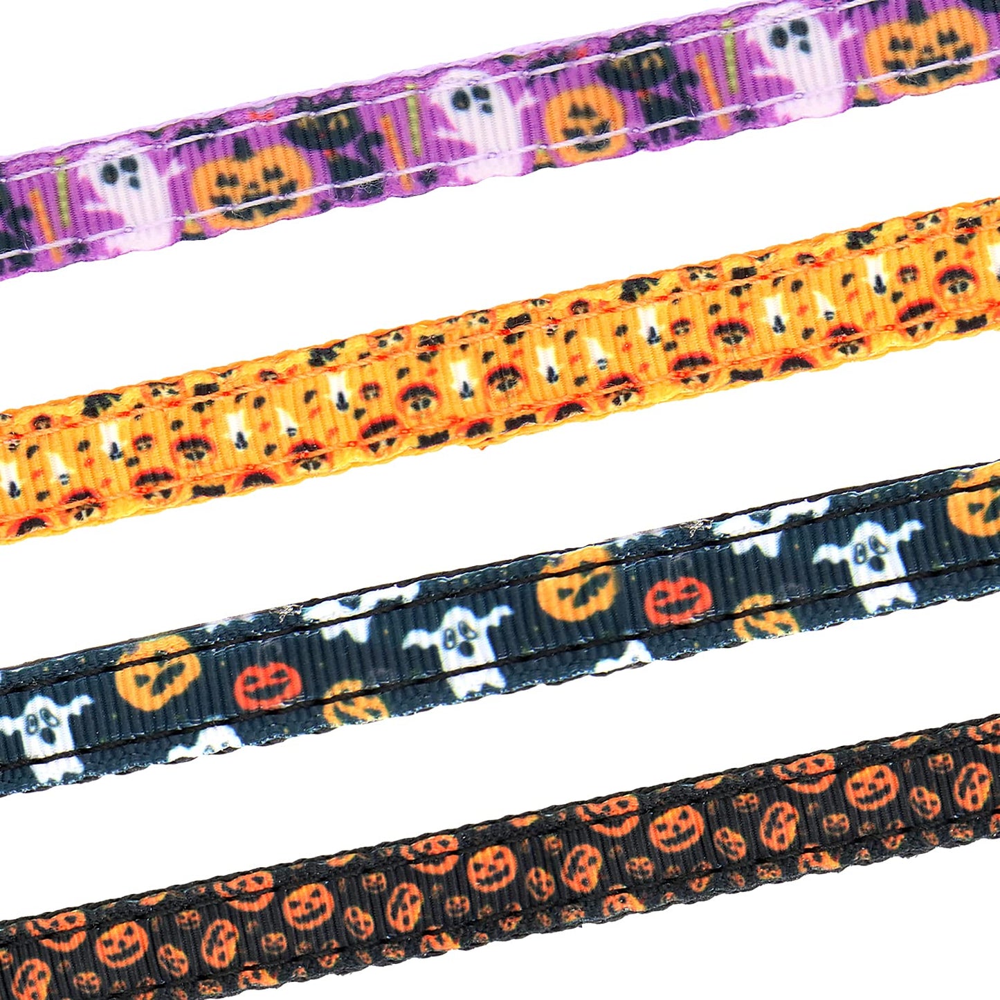 Giecooh 2 Pack Cat Collar Breakaway with Bells, Adjustable Cute Tribal Pattern Kitten Safety Collars for Boys & Girls, Purple + Black