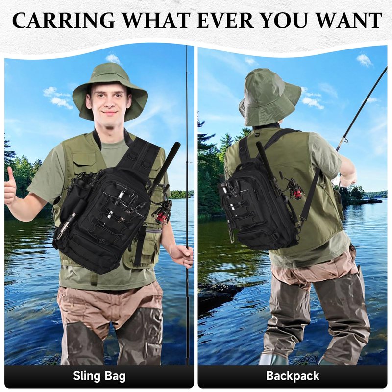 FUNANASUN 117Pcs Fishing Backpack with Tackle Boxes, Waterproof Fishing Tool Kit with Pliers, Fish Hook Remover, Lip Gripper Ideal Gift for Boys, Grandsons, Husband