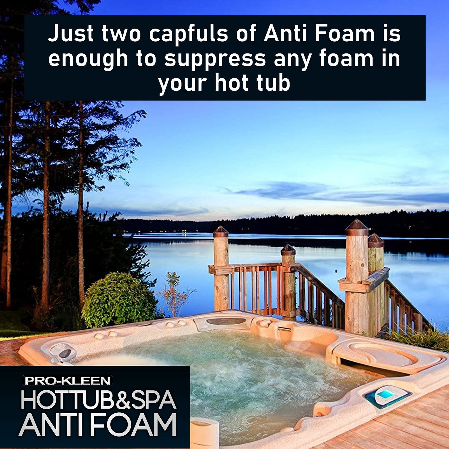 Pro-Kleen MY1446 Tub & Spa Anti Foam for All Hot Tubs & Spas-Easy to Use 5L, Clear (5 Litres)