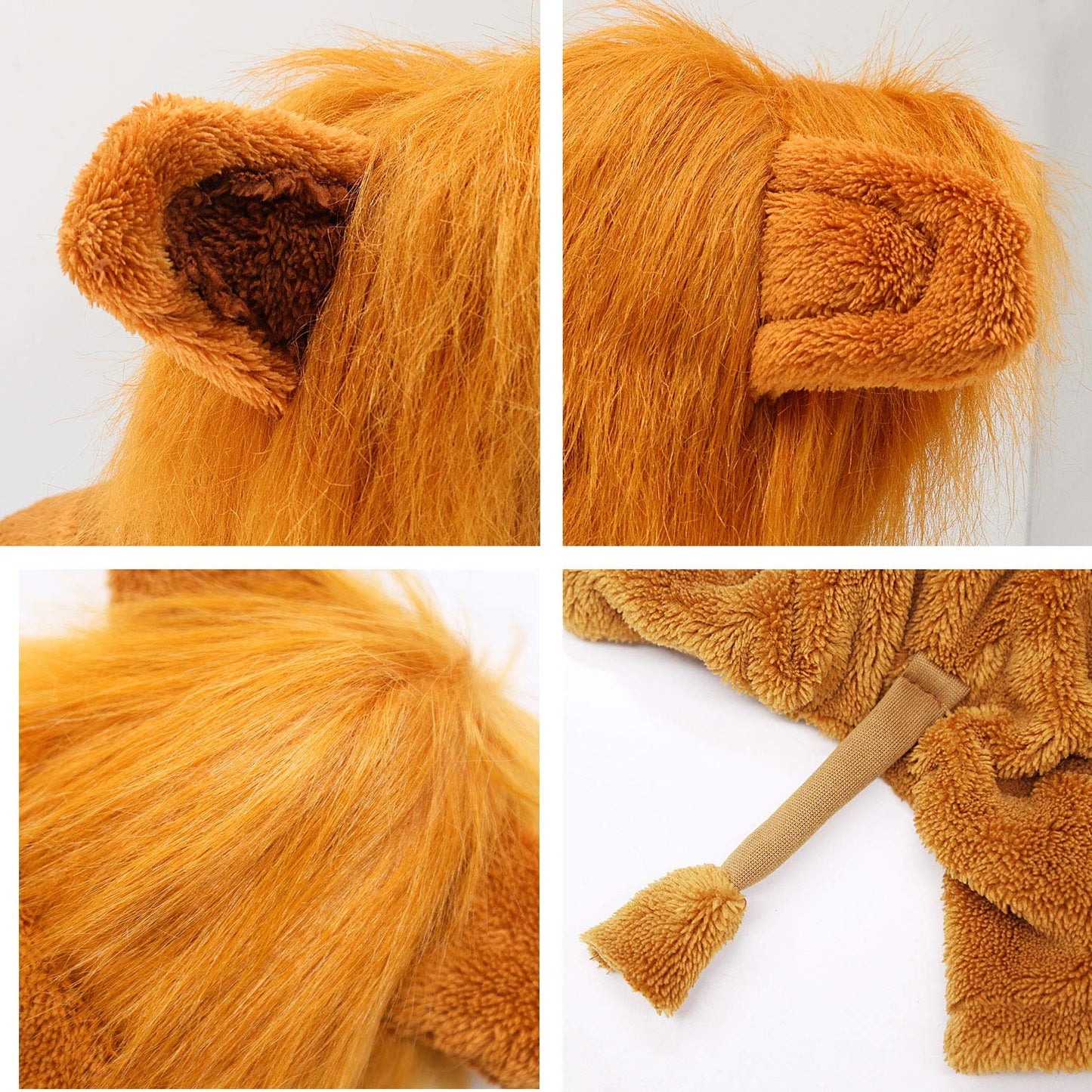 Rypet Dog Lion Costume Pet Clothes for Halloween Party Simulation Lion Pets Outfits Cosplay Dress up Clothes Pet Lions Hoodie Cat Costume for Party