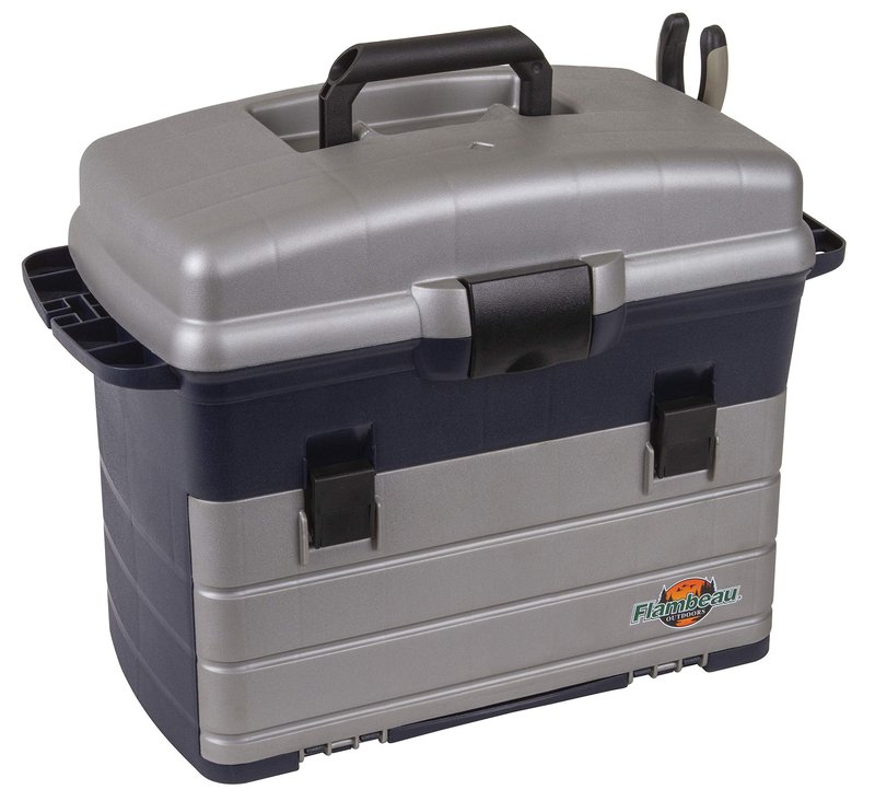 Flambeau Outdoors 7020ZR Zerust Front Loader, Portable Fishing & Tackle Storage with Zerust Anti-Corrosion Technology, Blue/Gray