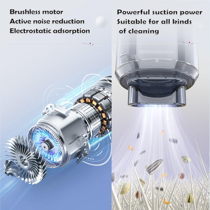 FFFauto Cordless Car Vacuum 14000PA 3 in 1 Brushless Motor Handheld Vacuum Strong Suction Portable Vortex Vacuum Cleaner Mini Small Wireless Vacuum