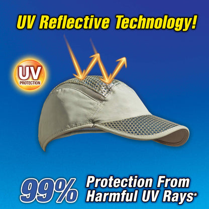 Arctic Air Adjustable Sports Cap, Beige, Hat