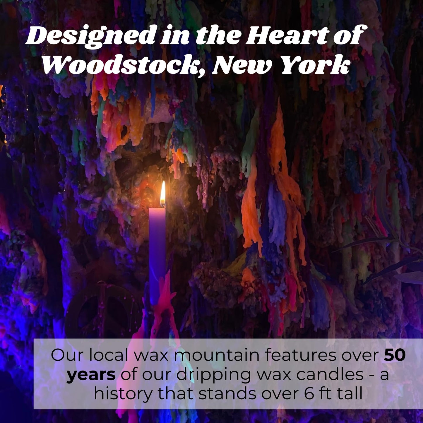 Candlestock Hippie Drippy Drip Candles - Pack of 11 Dripping Taper Candles - Wine Bottle Melting Candles (1 of Each Color)