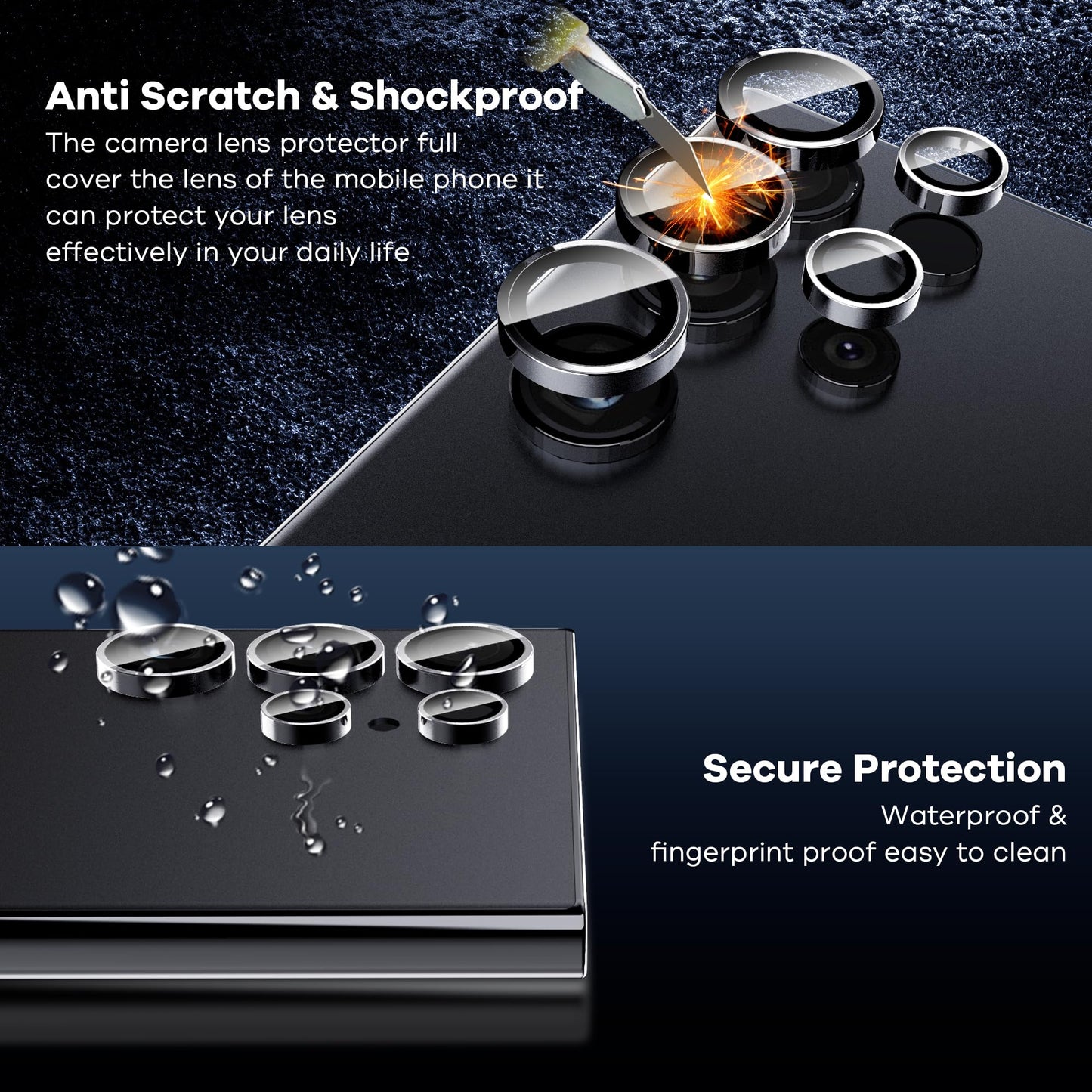 AACL 3-Pack for Samsung Galaxy S25 Ultra Screen Protector Tempered Glass, 9H Glass for S25 Ultra Screen Protector 5G, [Fast Alignment Tool] [Bubble Free] [6.9 Inch]