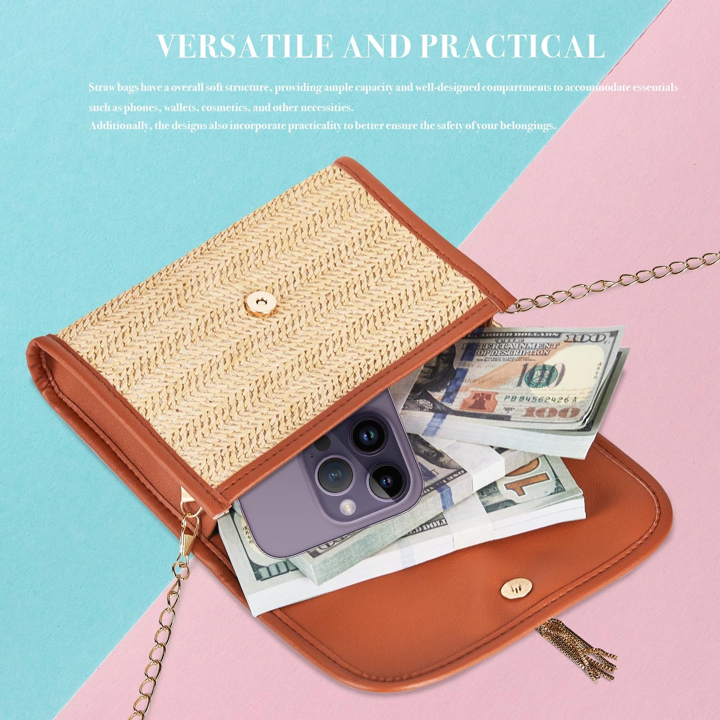 CHARMORE Tote Bags Leather Purses for Women Big Capacity Ladies Shoulder Handbags