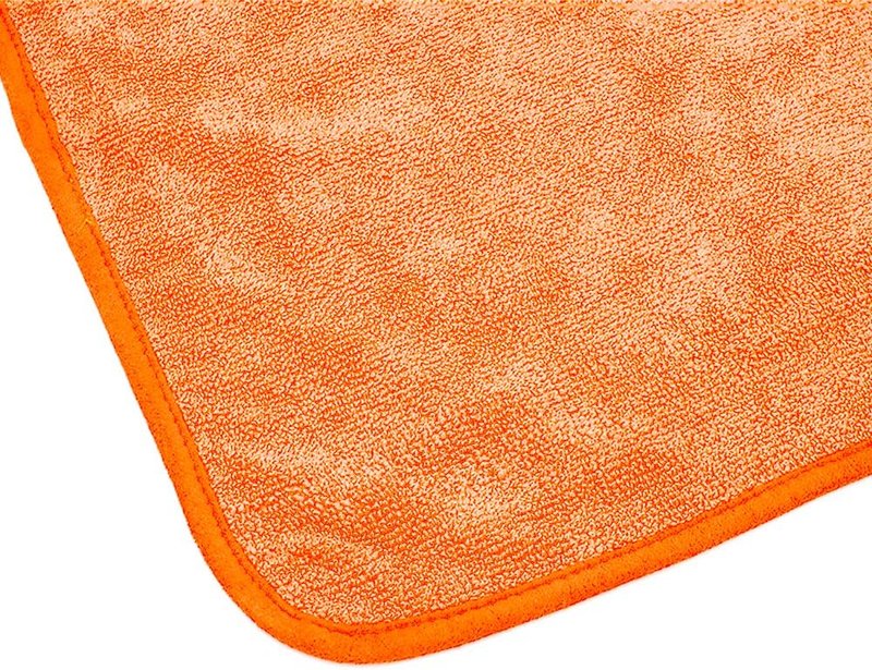 Premium FTW Microfiber Cleaning Towels - Streak-Free & Scratchless | 16" x 16", Orange, 3-Pack