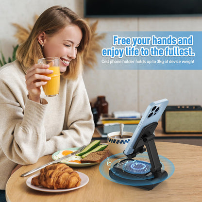 GLOPUS Valentines Day Gifts for Him Men, Cell Phone Stand with Wireless Bluetooth Speaker, Birthday Gifts for Men Unique, Mens Gift for Dad Husband Boyfriend, Cool Gadgets for Mens