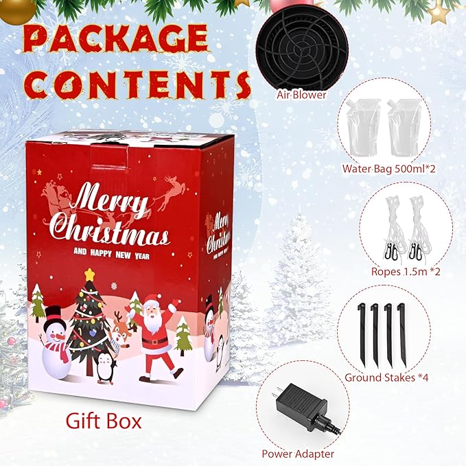 FRAMICS 7 FT Christmas Inflatable Outdoor Decoration, Inflatable Christmas Tree, Built-in LED Blow Up Christmas Decorations Outdoor, Colorful Christmas Tree Inflatable for Xmas Party Garden Decor