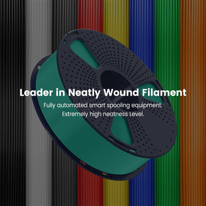 SUNLU PLA 3D Printer Filament, Neatly Wound PLA Filament 1.75mm, Dimensional Accuracy +/- 0.02mm, 1KG Spool 2.2lbs. (Black)
